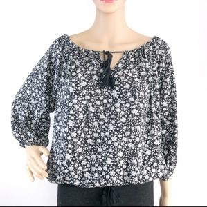 Denim & Supply Ralph Lauren Boho Floral Print Top